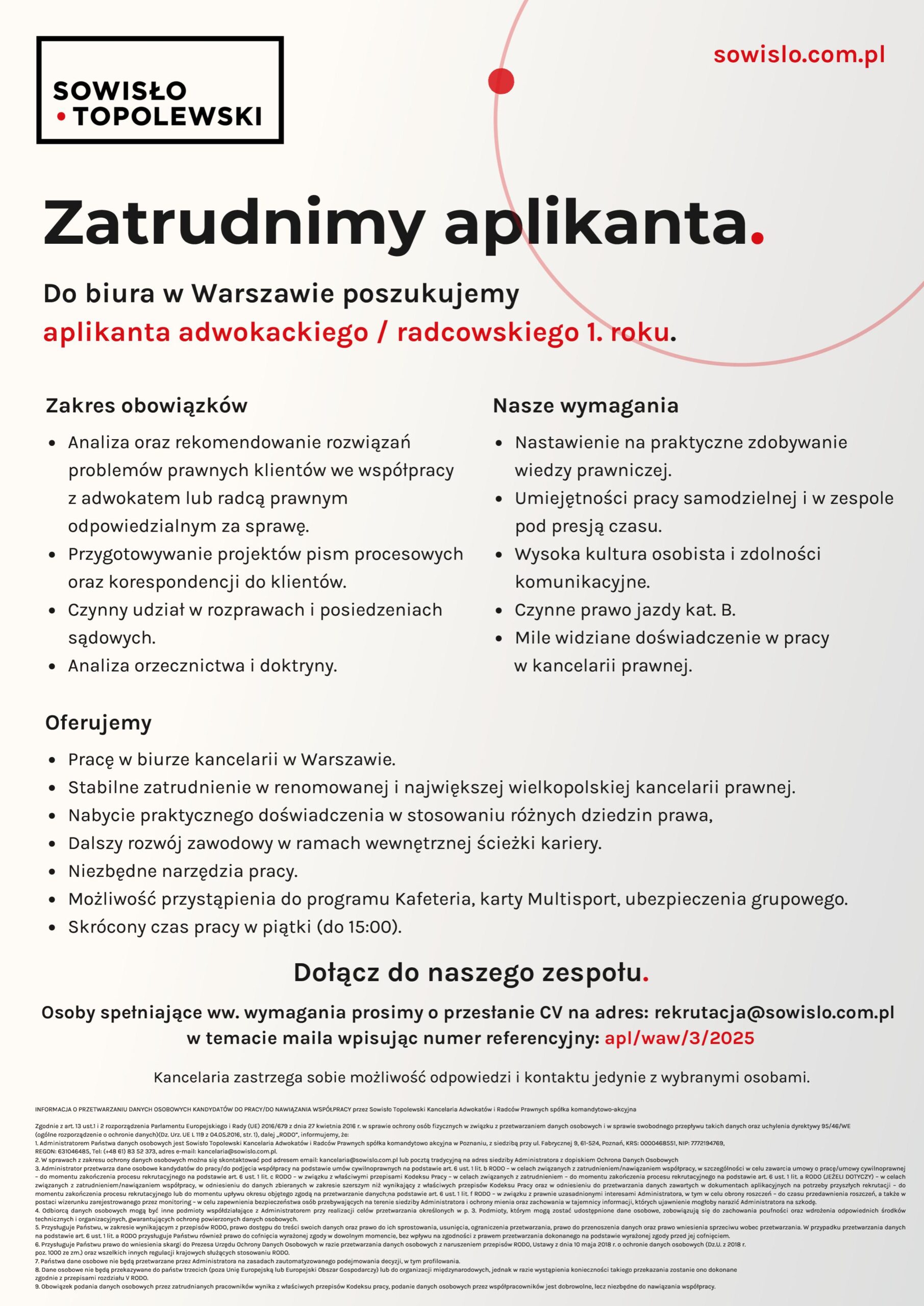ogłoszenie Sowisło