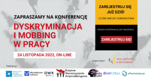 Dyskryminacja i mobbing w pracy – konferencja