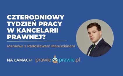 Czterodniowy tydzień pracy w kancelarii prawnej?