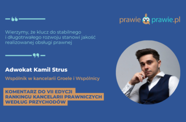 Wierzymy, że klucz do stabilnego i długotrwałego rozwoju stanowi jakość realizowanej obsługi prawnej