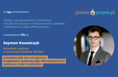 Model wynagrodzenia z Klientem nie jest kluczowy w motywowaniu zespołu i zwiększaniu jego efektywności
