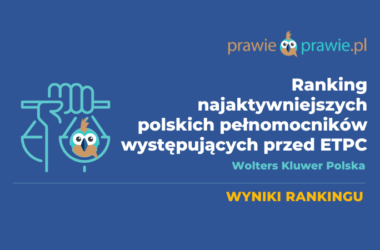 Ranking najaktywniejszych polskich pełnomocników przed ETPC